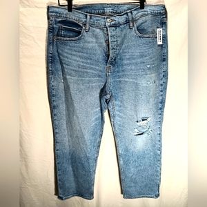 NWT Old Navy 16 petite extra high rise sky-hi straight secret slim pockets jeans